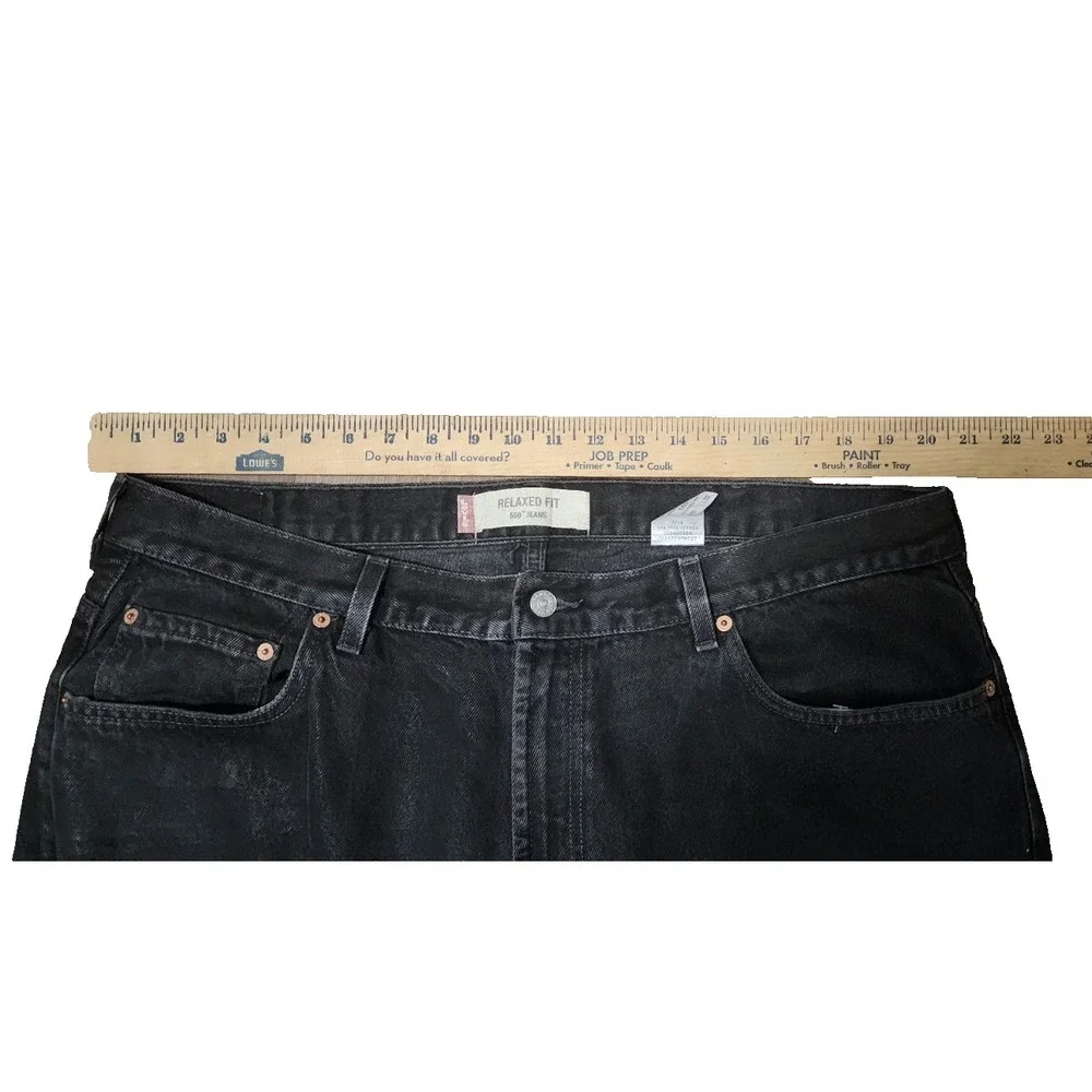 Vintage Levi's 505 Jeans‎ Men's 42 X 32 Relaxed Fit Jeans Black Straight Leg